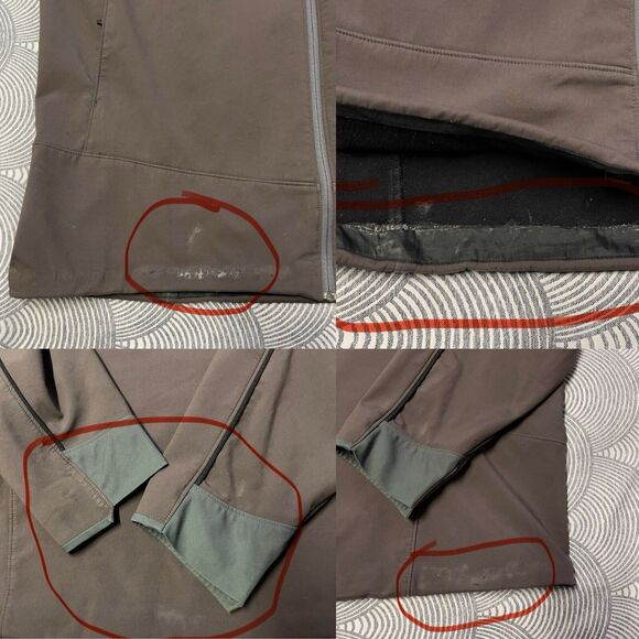 Arc’teryx Herren Soft Shell Full Zip Jacket Brown Men XL GUC Read* - Picture 8 of 12